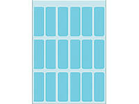 Etiket HERMA 3653 12x34mm blauw 90 stuks