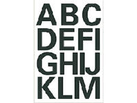 Etiket HERMA 4167 25mm letters A-Z zwart