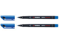 Viltstift STABILO OHpen 842/41 permanent rond fijn blauw