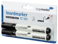 Whiteboardmarker Legamaster TZ 100 rond 1.5-3mm zwart blister à 2st