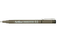 Fineliner Artline technisch 0.5mm zwart