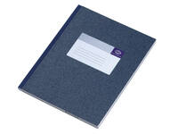 Notitieboek Djois Atlanta gelijmd 210x165mm 160blz lijn blauw