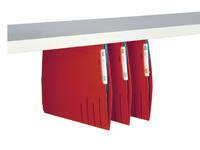 Hangmap Djois Secolor recycled lateraal voor legbord rood