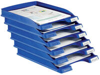 Brievenbak Leitz Plus Slim A4 blauw