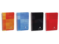 Notitieboek Clairefontaine 75x120mm 100 pagina's spiraal lijn
