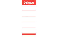 Rugetiket Esselte breed 50x158mm karton wit 100 stuks