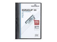 Klemmap Durable Duraclip A4 3mm 30 vellen zwart