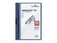 Klemmap Durable Duraclip A4 3mm 30 vellen blauw