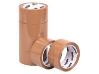 Verpakkingstape Quantore 50mmx60m PP bruin 6 rollen