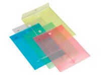 Enveloptas Europel A4 240x335mm staand PP transparant wit