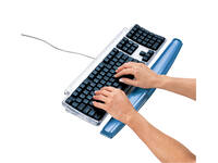 Polssteun toetsenbord Fellowes Crystals gel transparant blauw