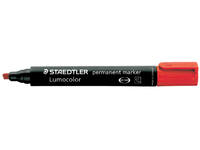 Viltstift Staedtler Lumocolor 350 permanent schuin rood