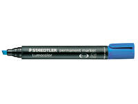 Viltstift Staedtler Lumocolor 350 permanent schuin blauw